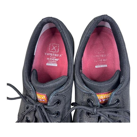 Twisted X Work Shoes Mens Size 10W Black Casual Lace Up Low Top Comfort main image 4